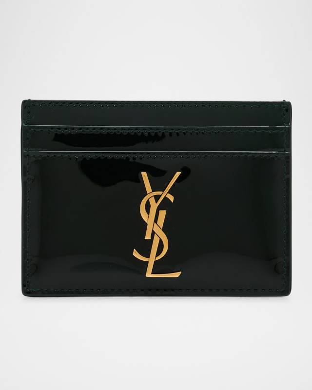 YSL Card Holder in Patent Leather